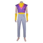 KPop Demon Hunters (2025) Mystery Saja Purple Vest Trousers Set Outfits Cosplay Costume